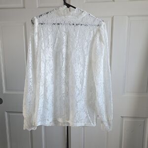 Elegant White Lace Blouse